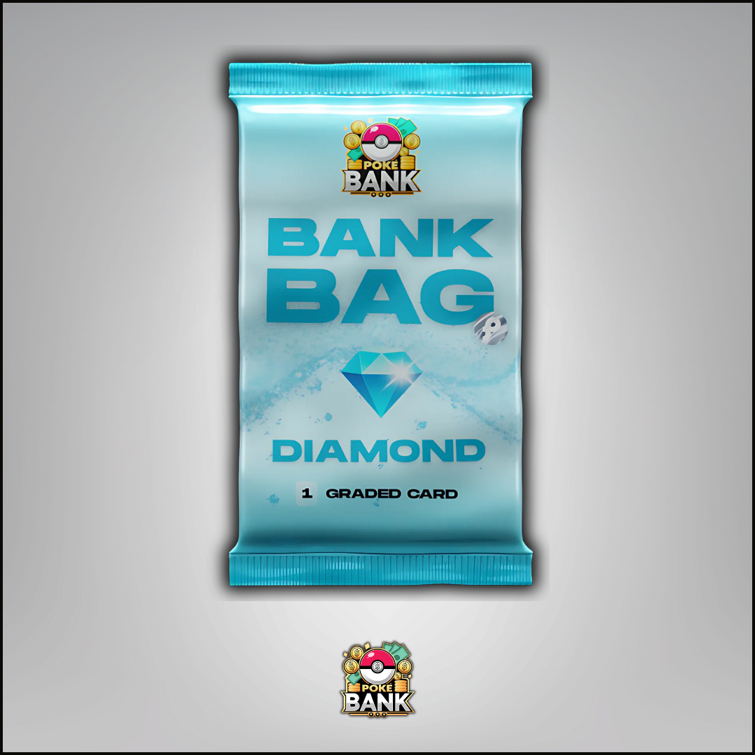 DIAMOND Bank Bag - 1 Graded Pokémon Card