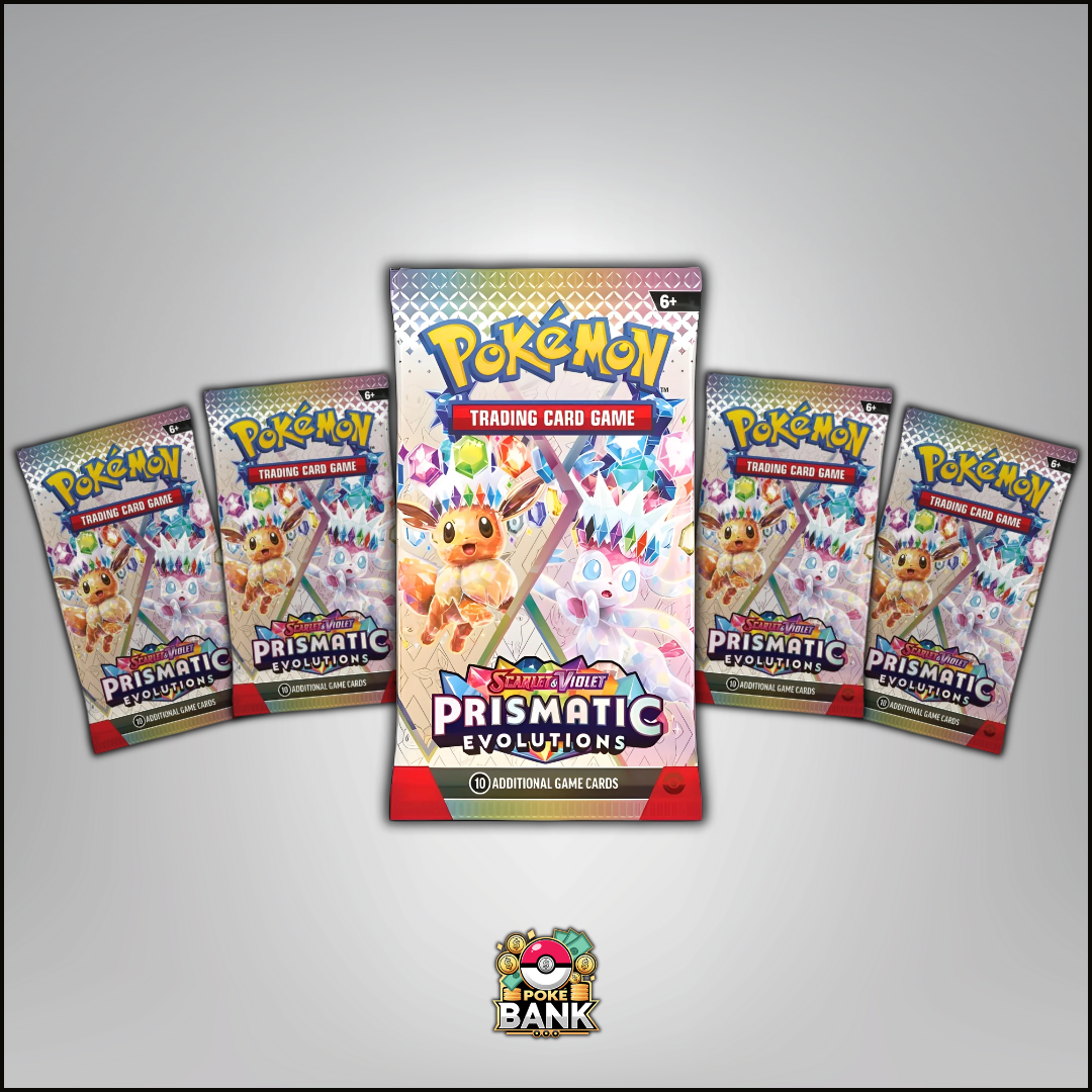 Prismatic Evolutions - 5 Pokmon Booster Packs PokeBank Prismatic Evolutions - 5 Pokmon Booster Packs PokeBank