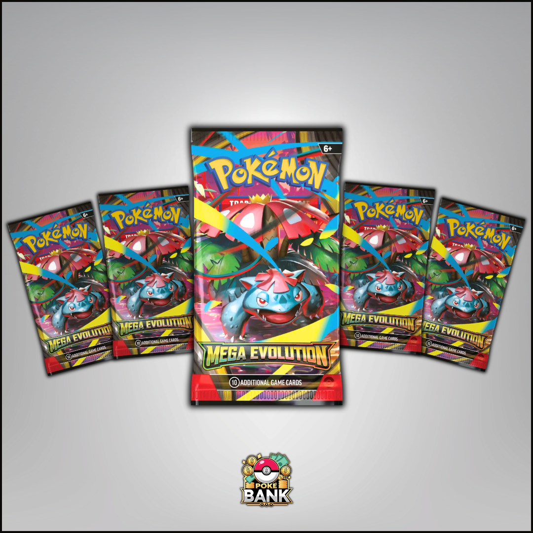 Mega Evolution - 5 Pokmon Booster Packs PokeBank Mega Evolution - 5 Pokmon Booster Packs PokeBank
