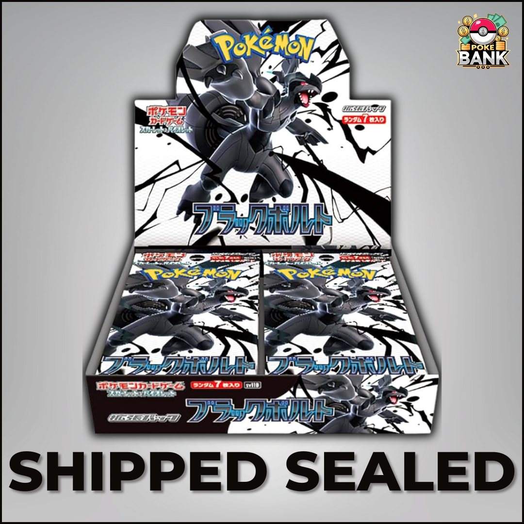 JPN Black Bolt Booster Box - Shipped Sealed - 20 Pokémon Booster Packs