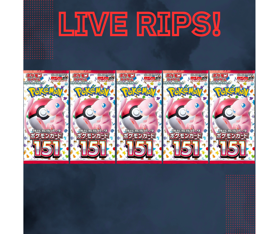 LIVE - (5) Japanese Scarlet & Violet 151 Booster Packs